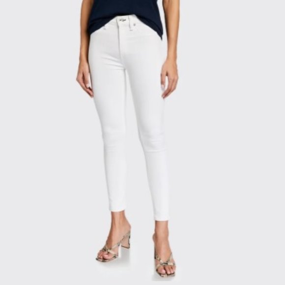 NWT Rag & Bone Womens Nina White High Rise Ankle Skinny Denim Jeans Size 29